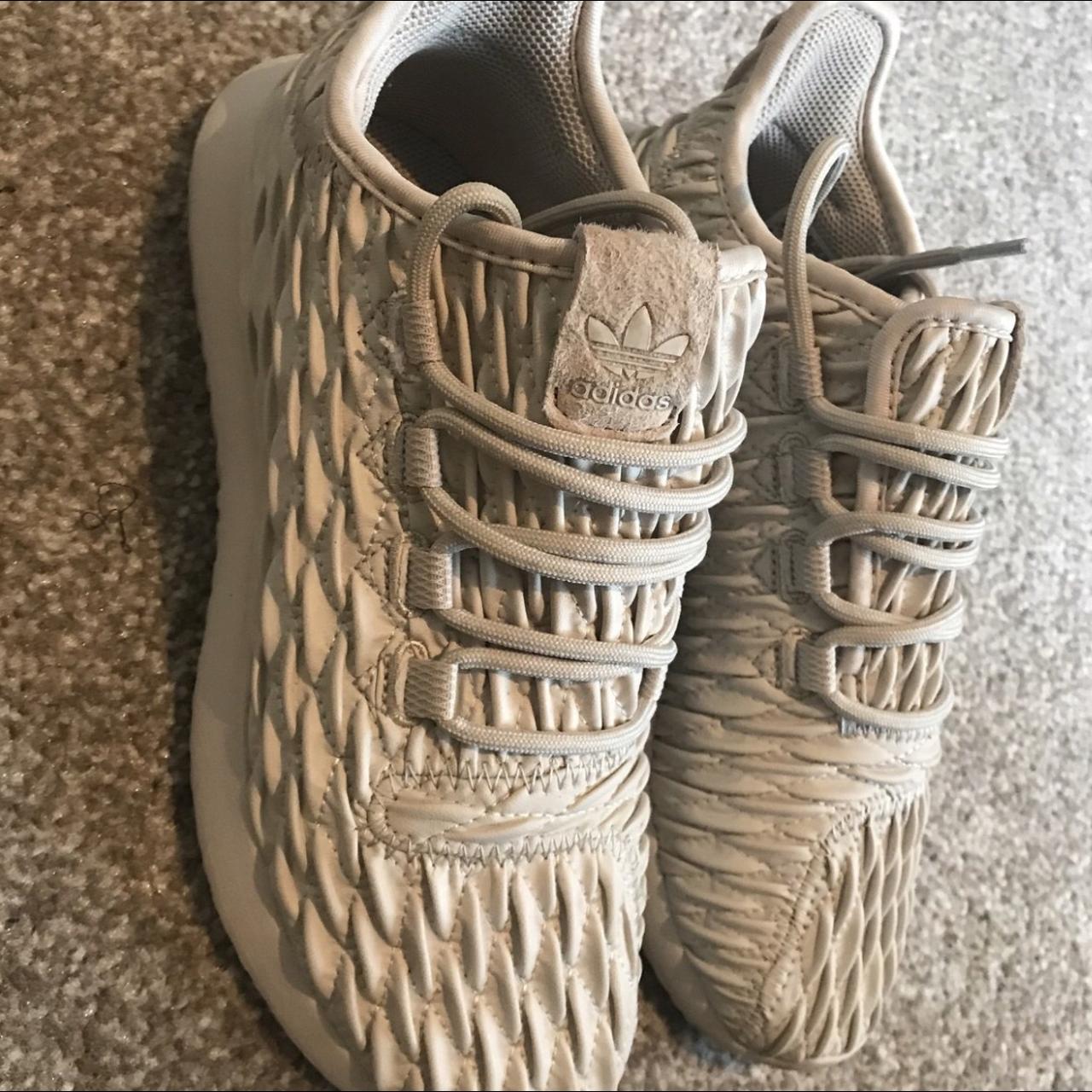 Adidas leather shadow tubular Worn once for a few... - Depop