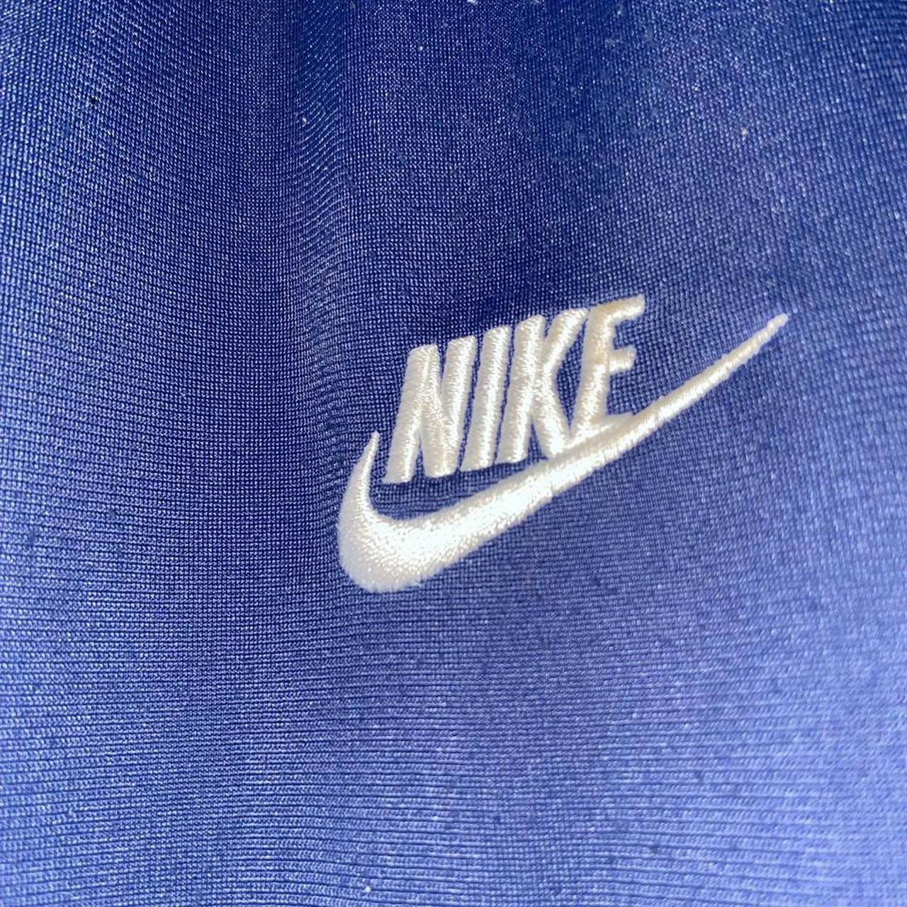 Nike Tracksuit Pants in Navy Blue Cuffed Bottom... - Depop