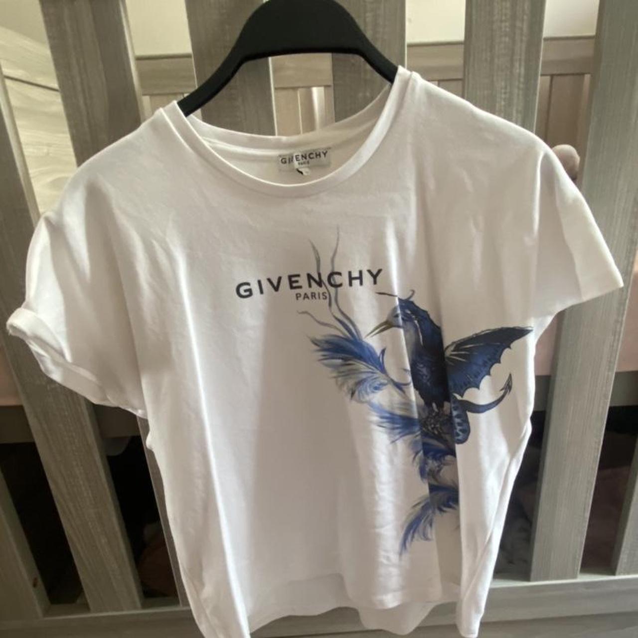 White Givenchy top , kids size 12 would fit a 6/8,... - Depop