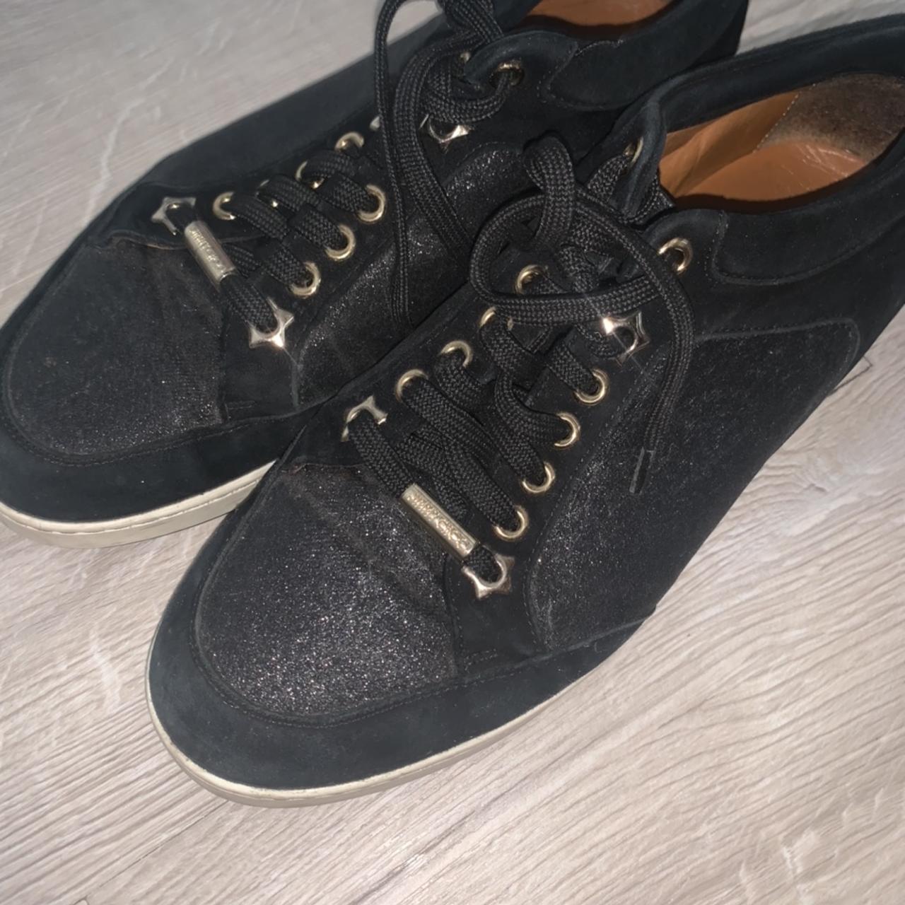 Authentic Jimmy choo trainers with suede and... - Depop