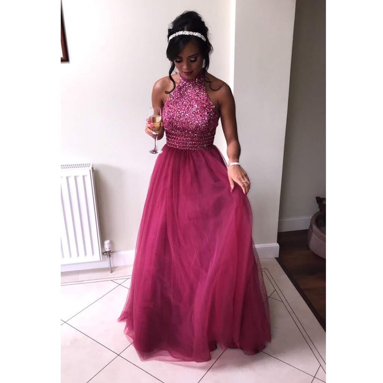 Halo Ball Gown Prom Dresses