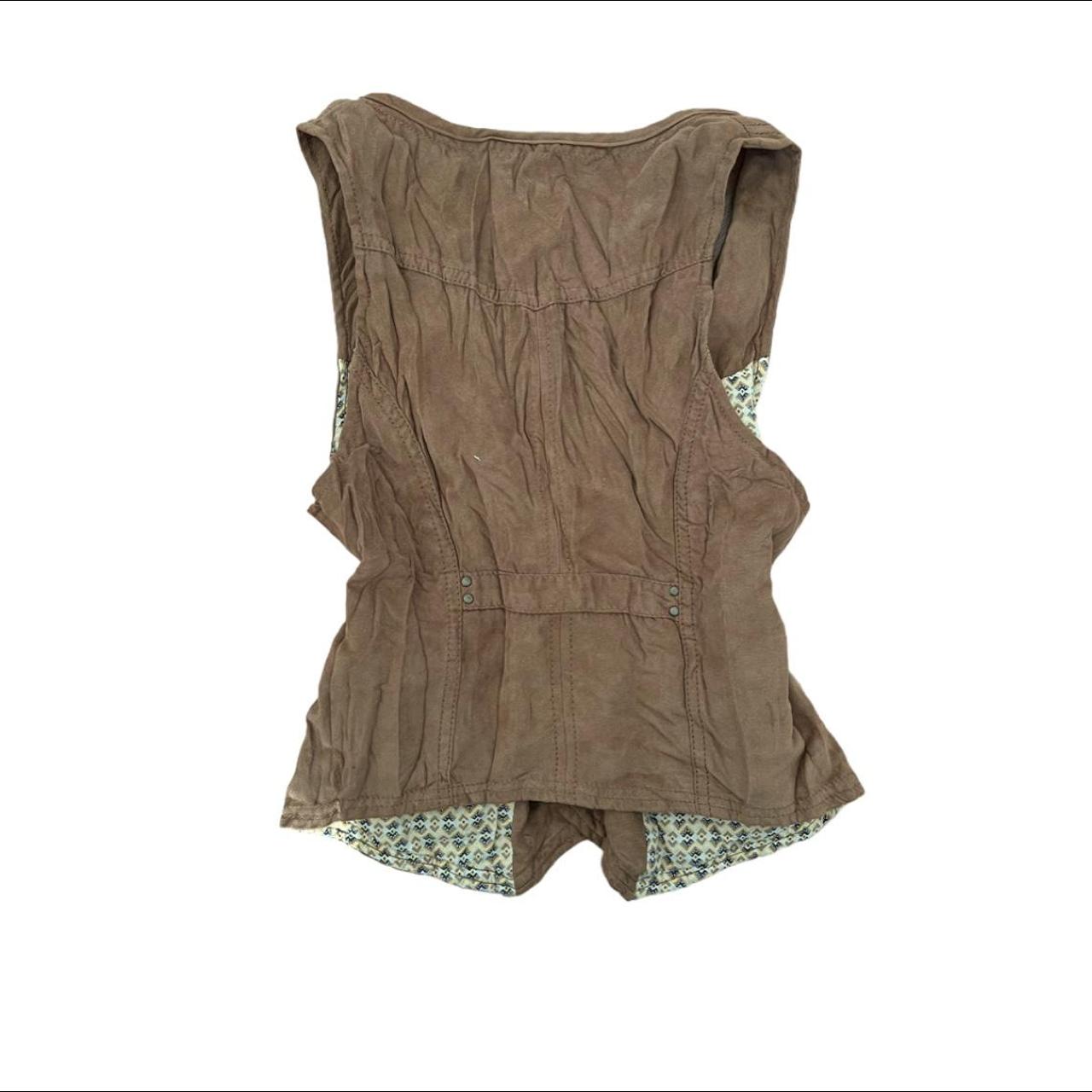 Pimkie Women's Brown and Tan Vest (4)