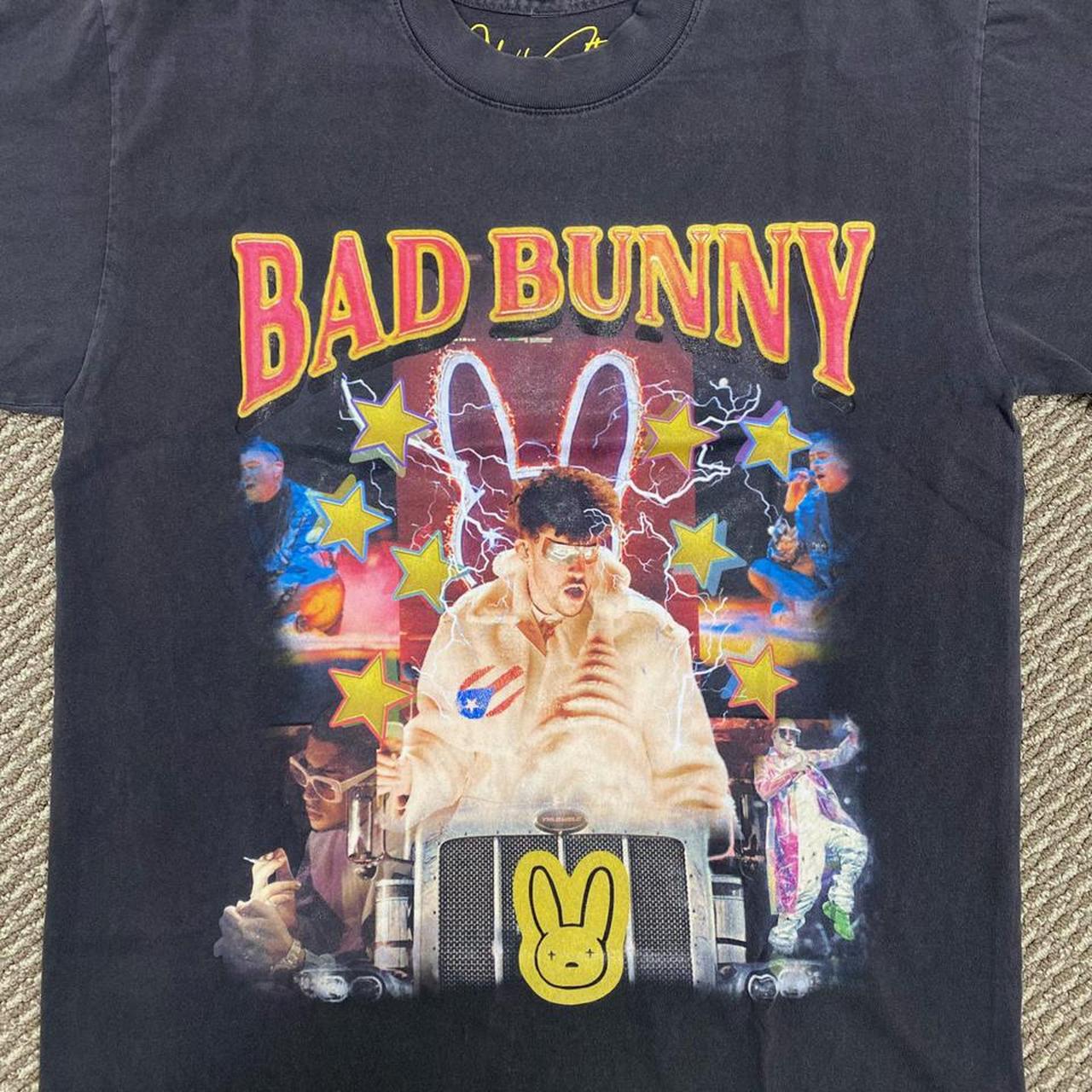 BAD BUNNY “EL ULTIMO TOUR DEL MUNDO” SHIRT MADE BY... - Depop