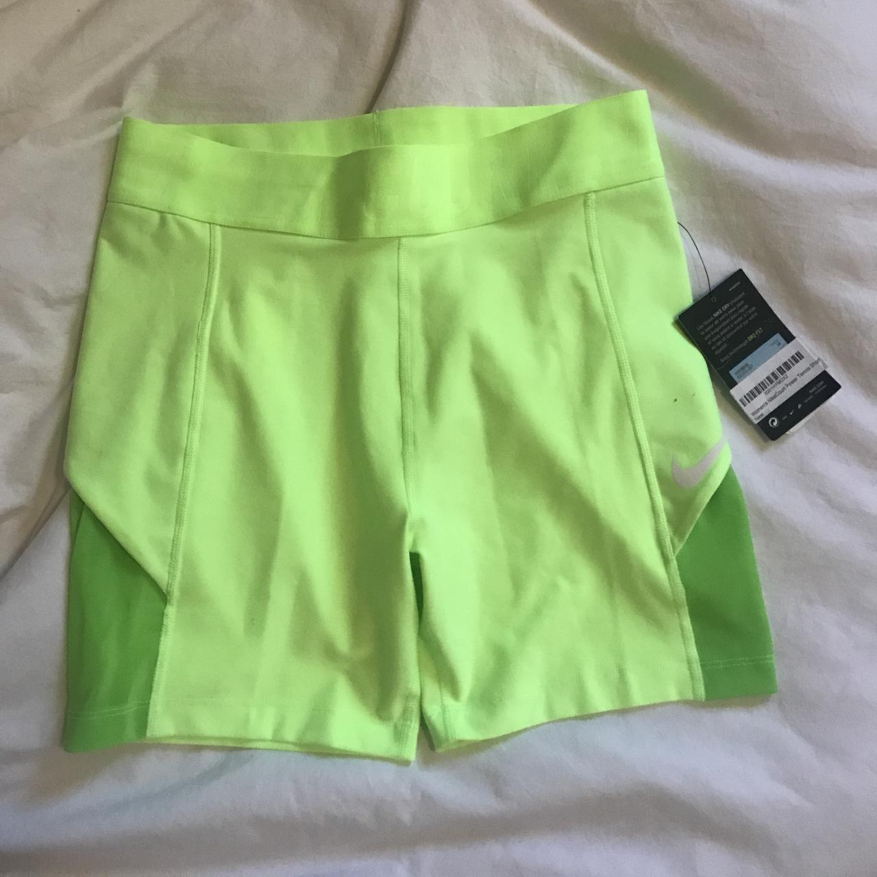 lime green nike biker shorts