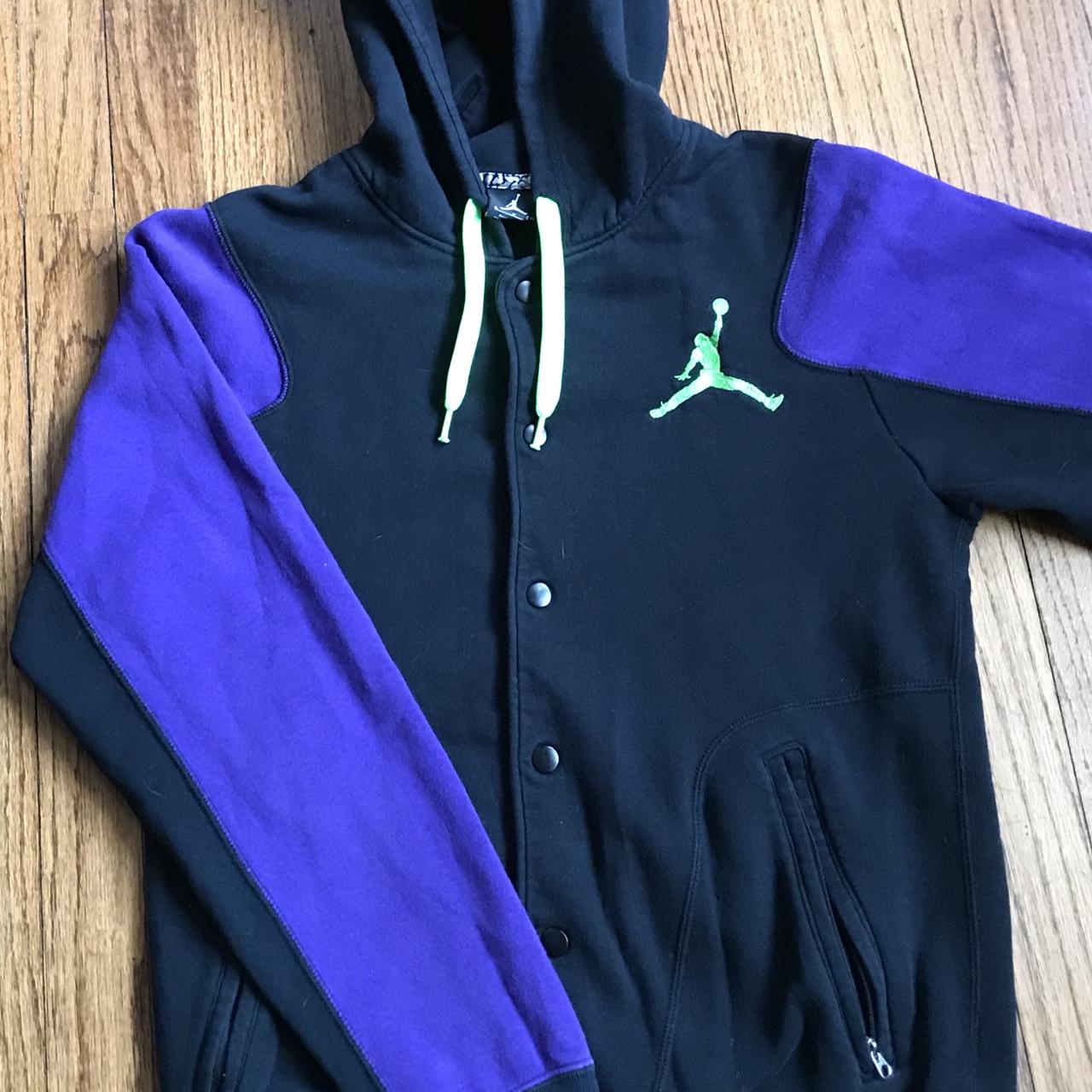 Purple and discount black jordan hoodie