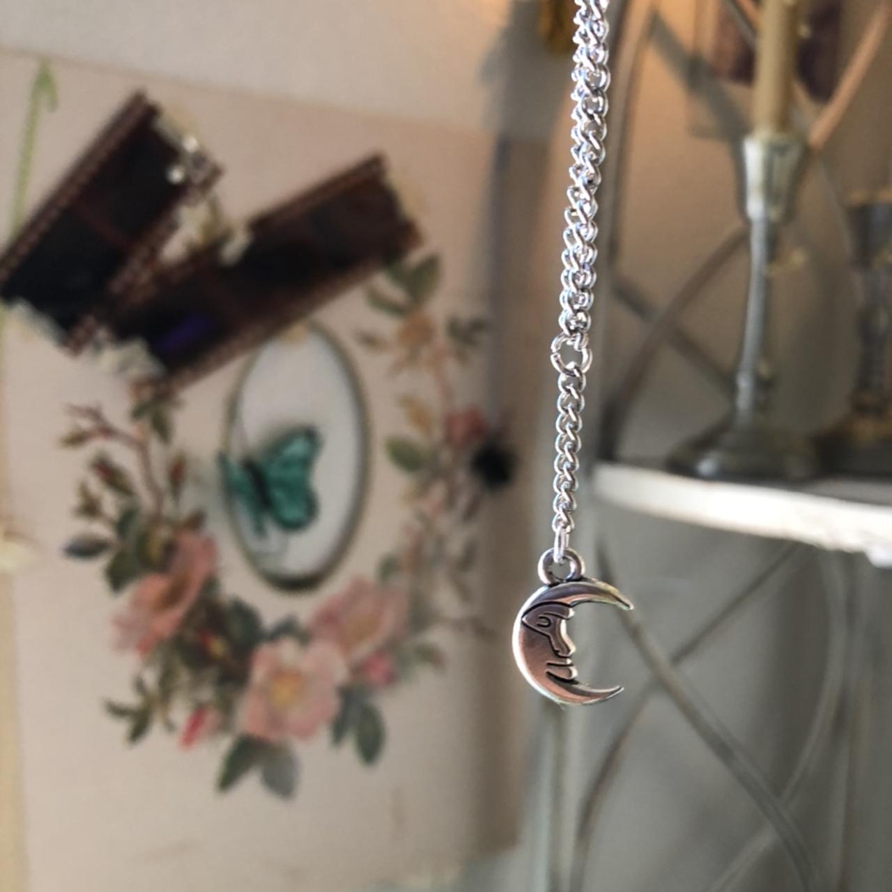 Moon man charm necklace 🌚 Depop