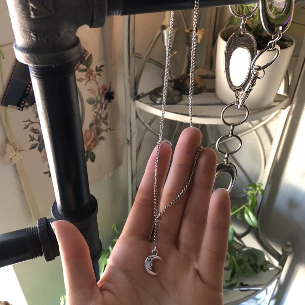 Moon man charm necklace 🌚 Depop