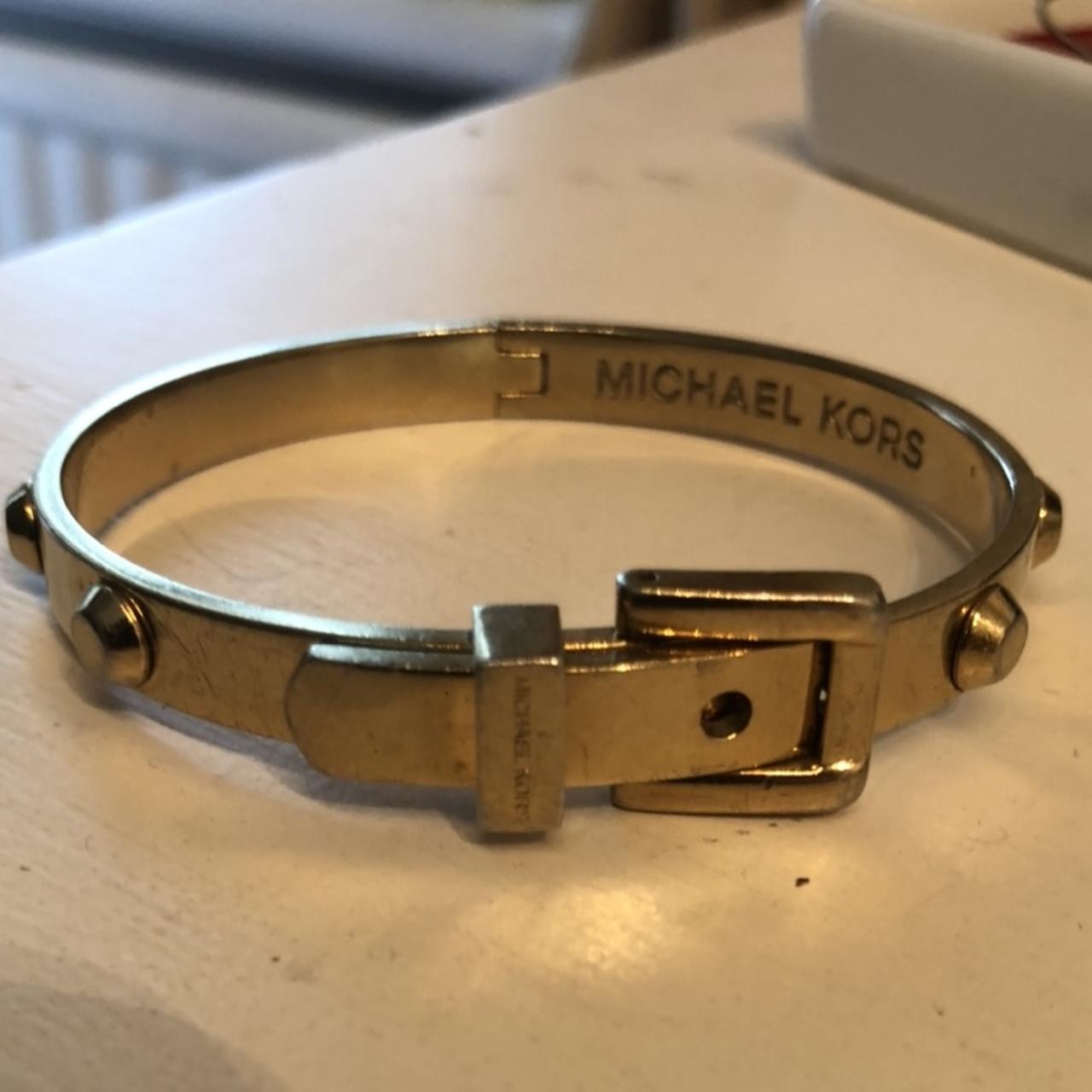 Michael kors buckle on sale bangle