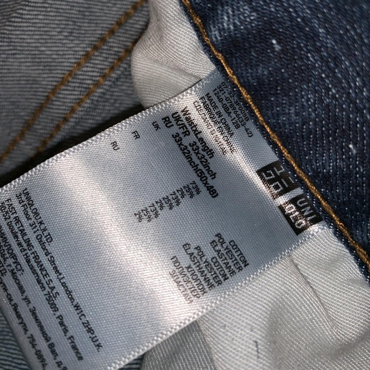 Uniglo men’s denim jeans 33 inch waist Worn once... - Depop