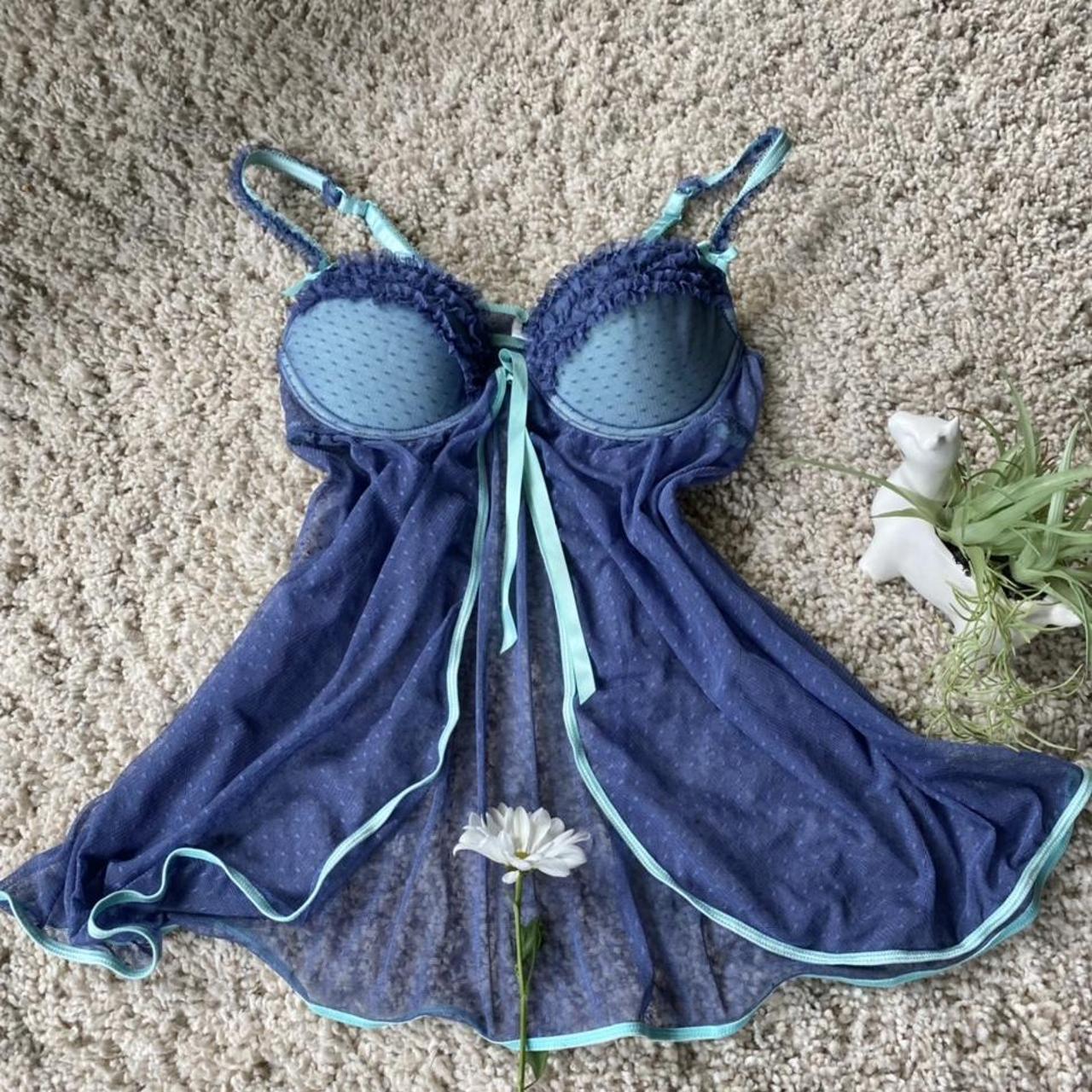 Adore me sexy see-through sky blue baby blue... - Depop