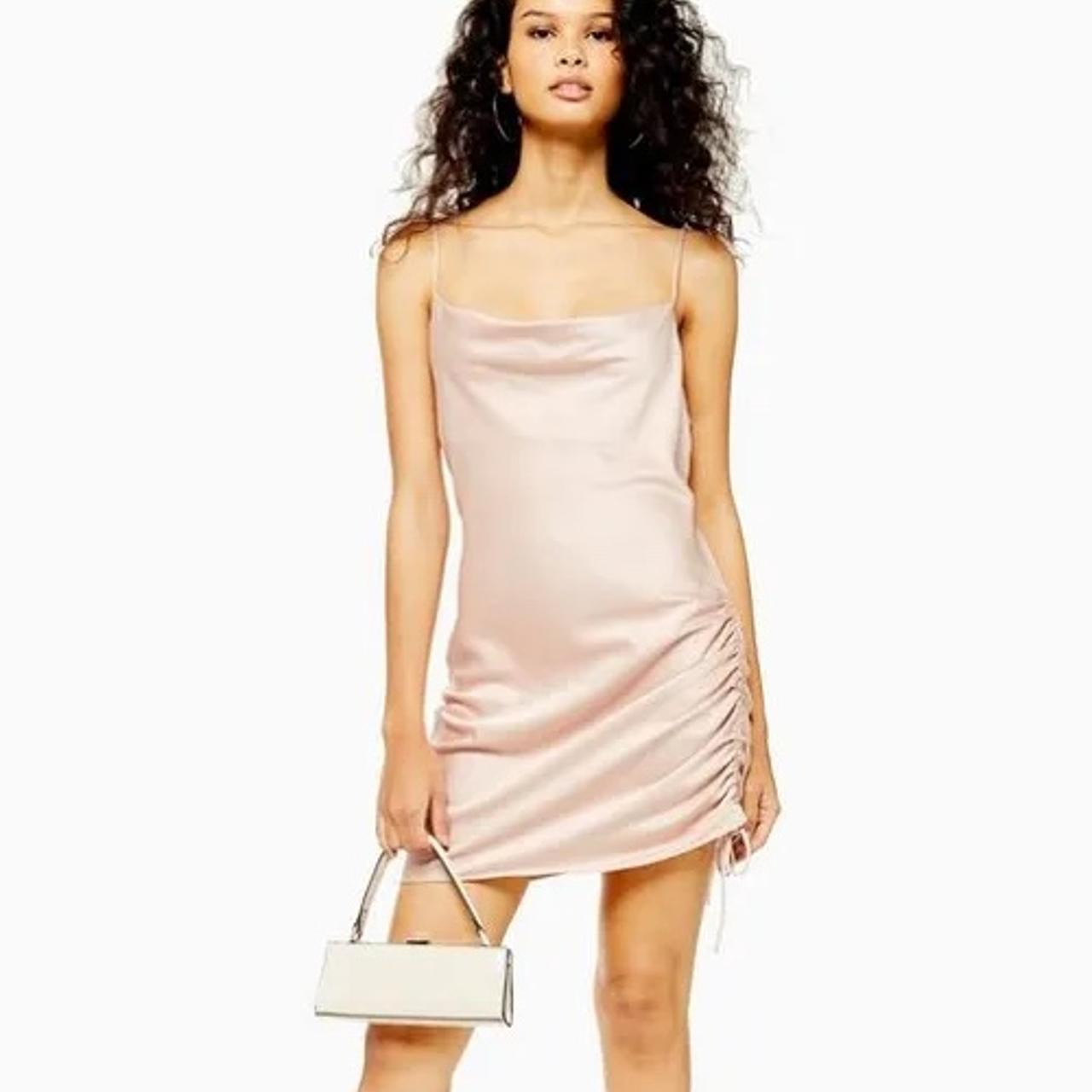 topshop satin mini dress