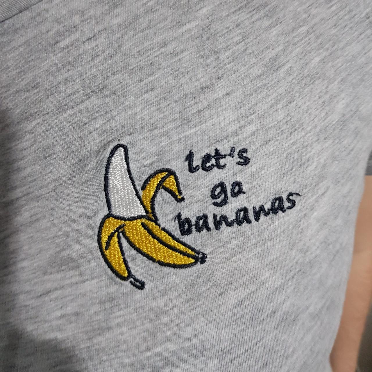 Let s go bananas grey t shirt from H M 95