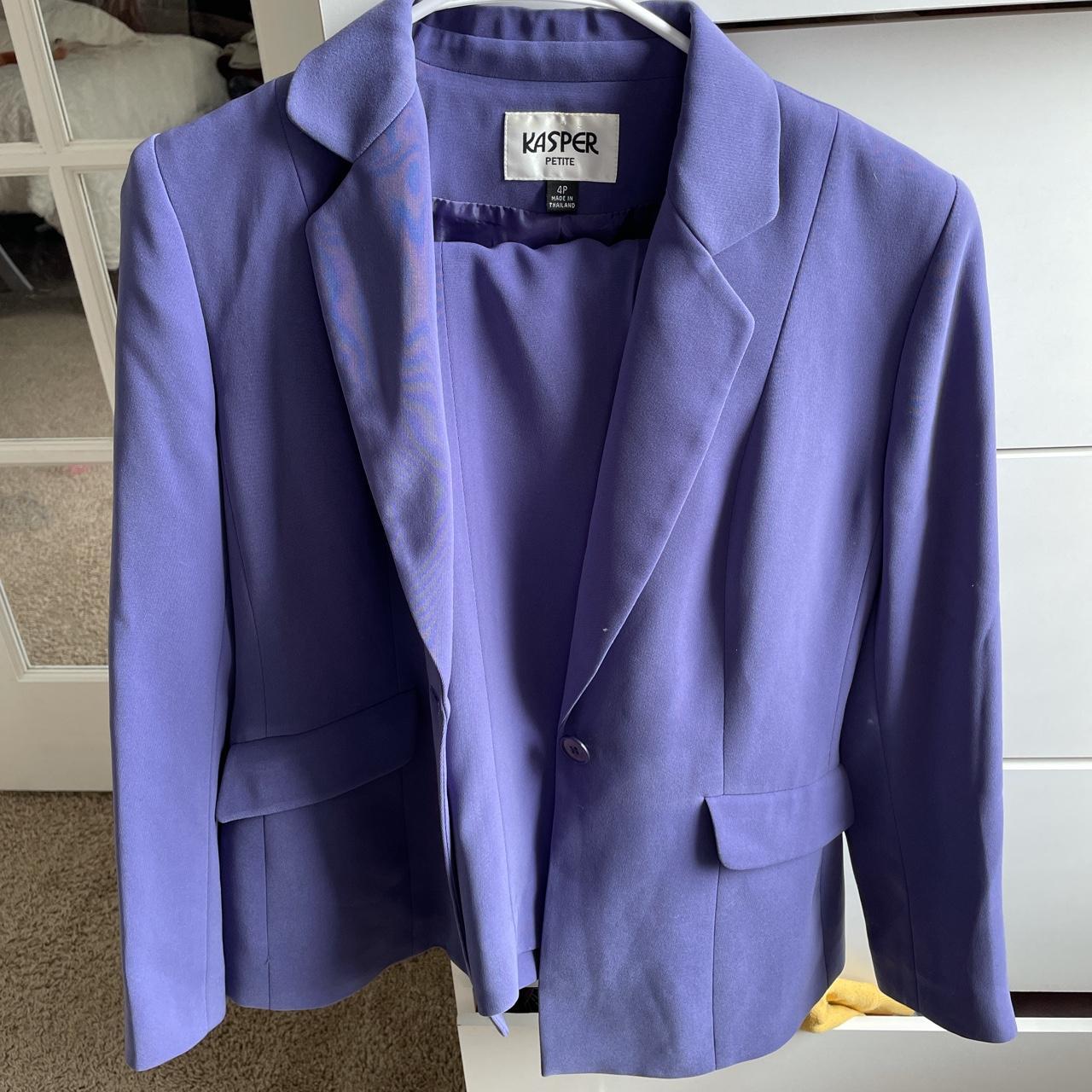 kasper purple blazer