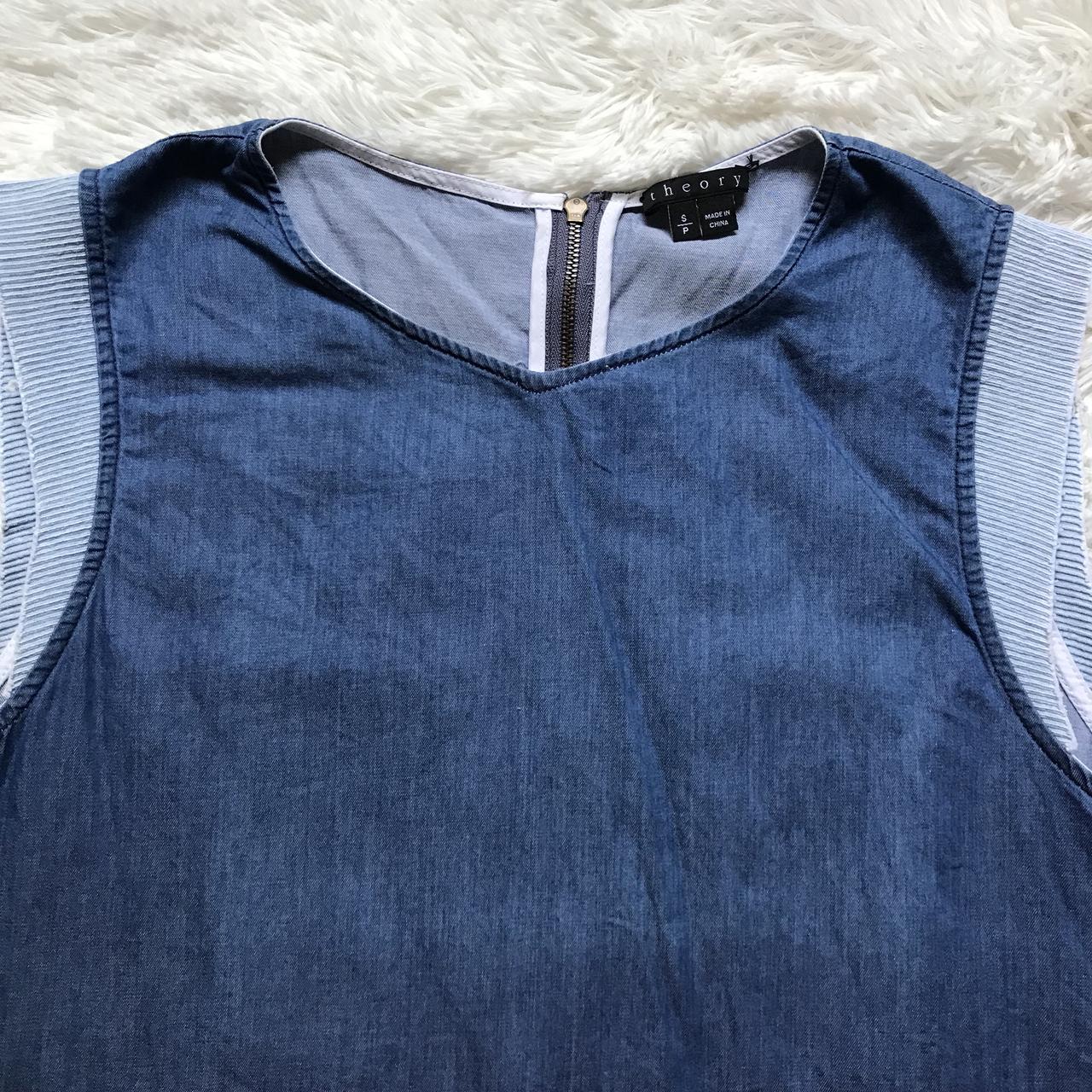 theory light blue top