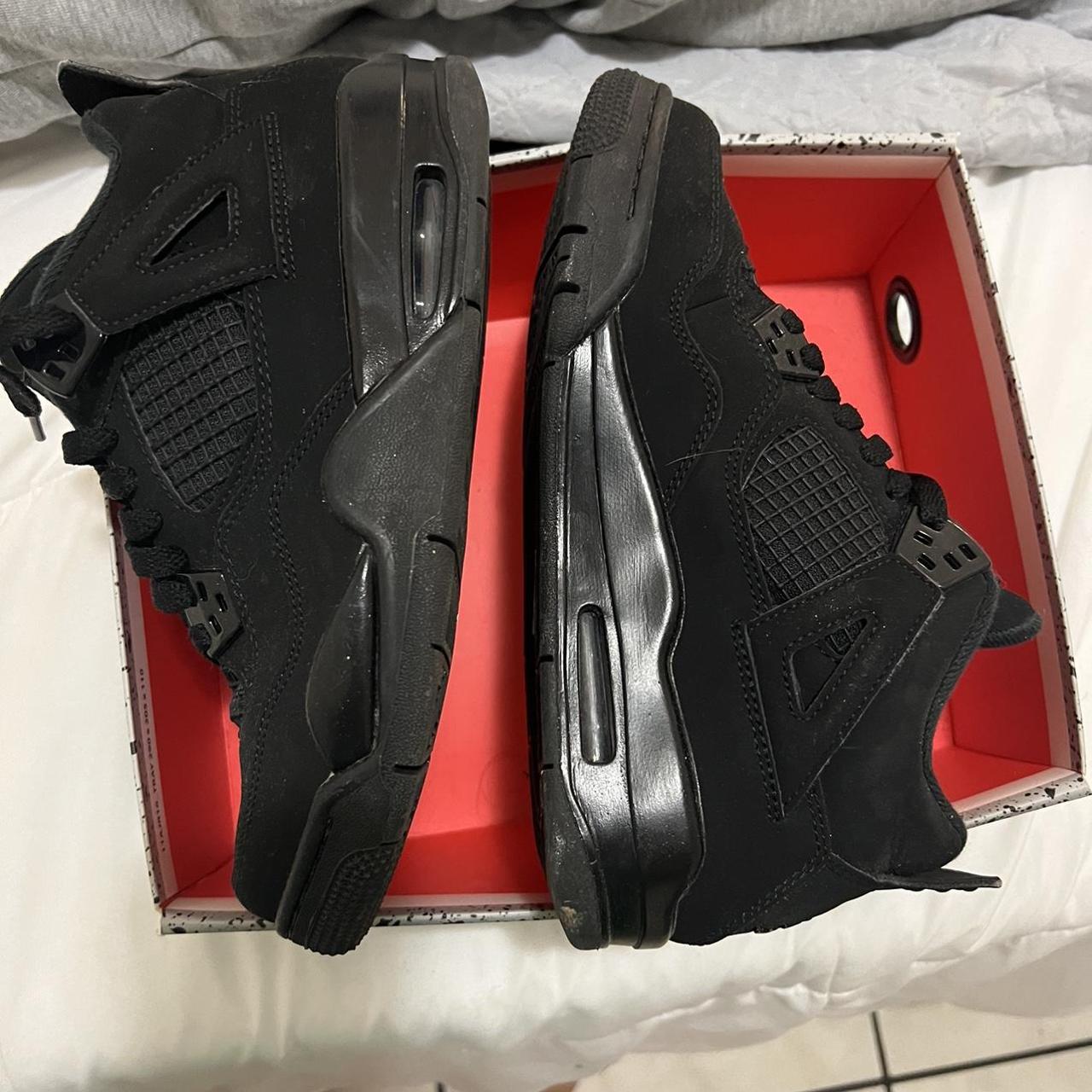 Price is FIRM Black cats Jordan 4 Size 5Y /6.5... Depop
