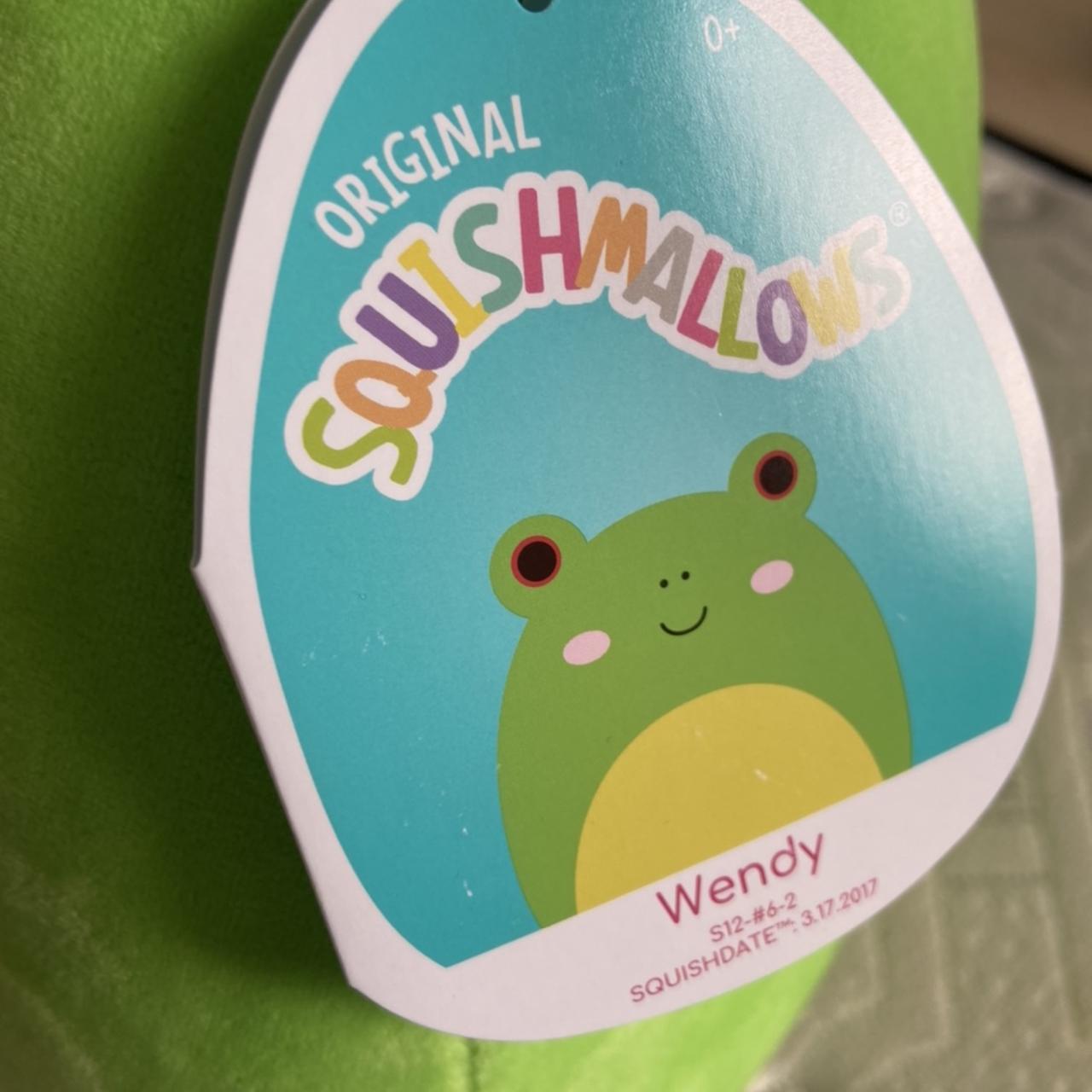 Wendy the frog Squishmallow clip with red eyes - Depop