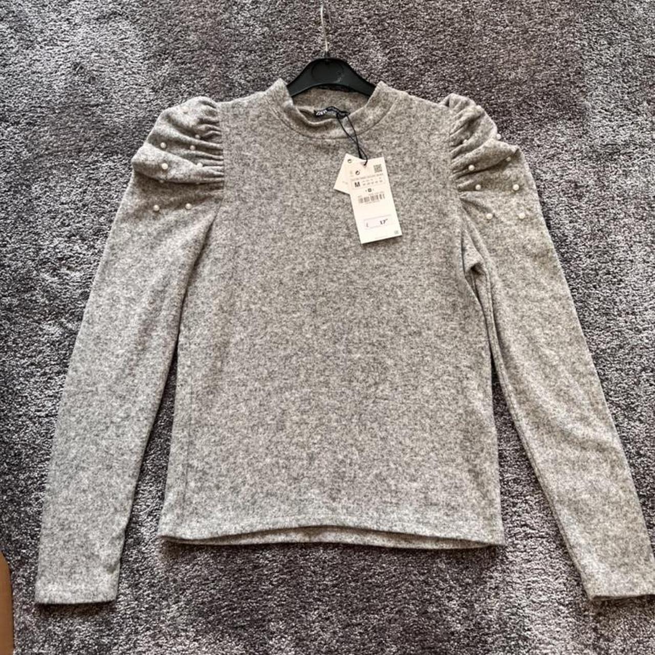 Zara Women's Grey Jumper Depop