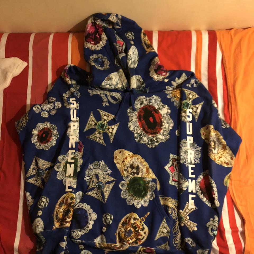 Supreme Jewels Hoodie XL #supreme #hoodie #jewels... - Depop