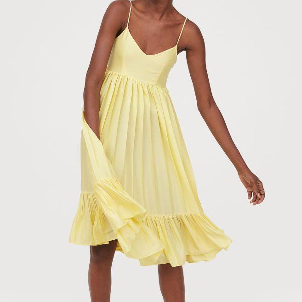 H&M Women's Yellow Dress | Depop