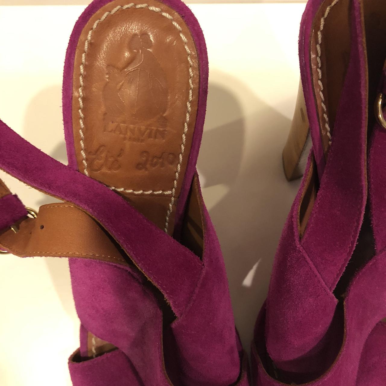 Lanvin Women's Purple and Pink Sandals (4)