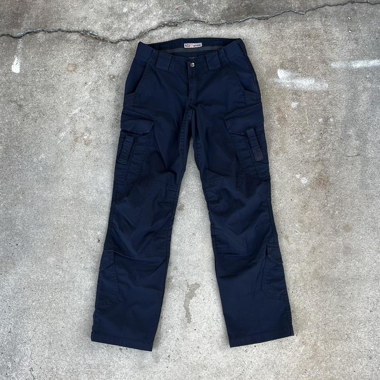 Women's Ripstop 5.11 Tactical Cargo Pants In Navy... - Depop