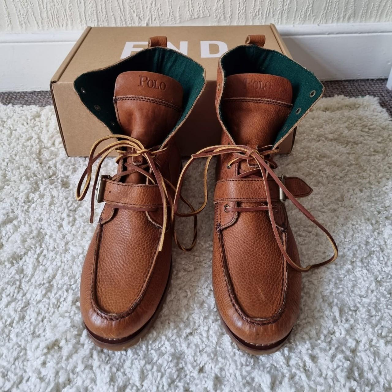 polo ranger boots tan leather