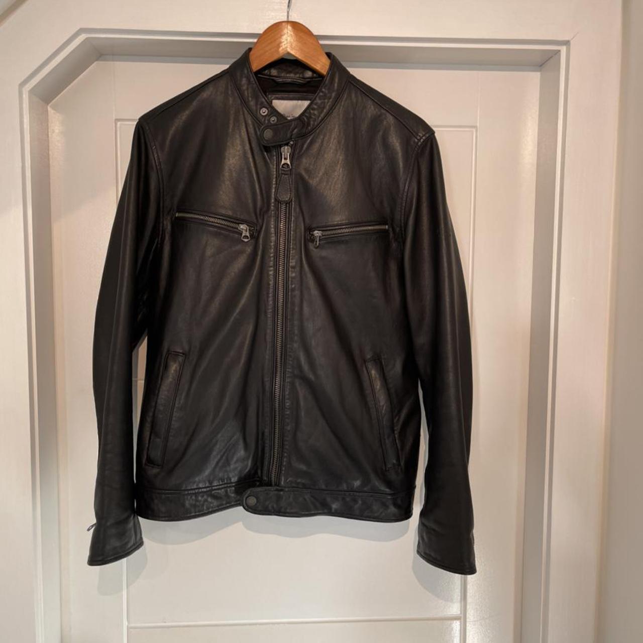 Pepe Jeans Leather Jacket size medium. Less than a... - Depop