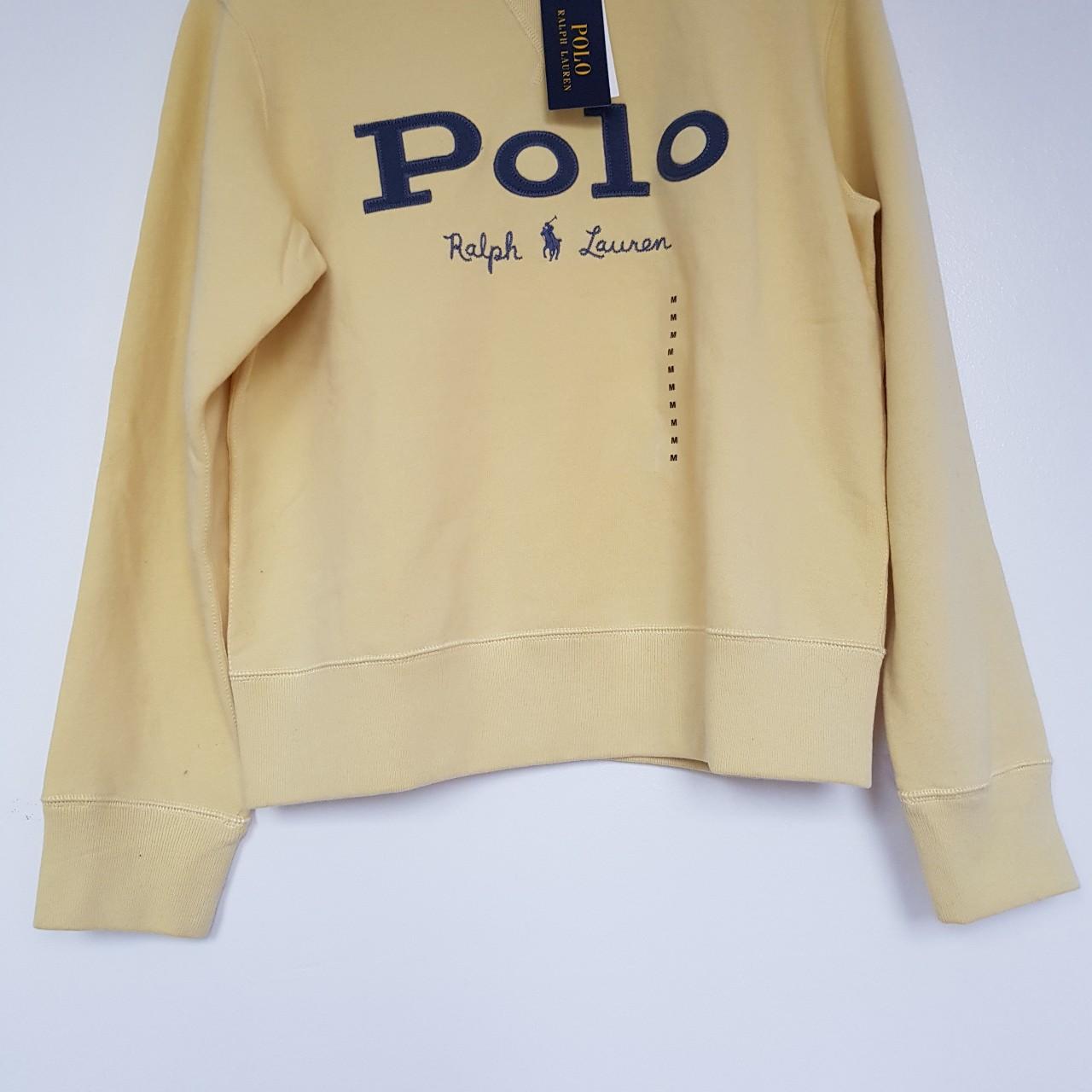 Ralph Lauren Polo Pastel Yellow Sweatshirt Size XS... Depop