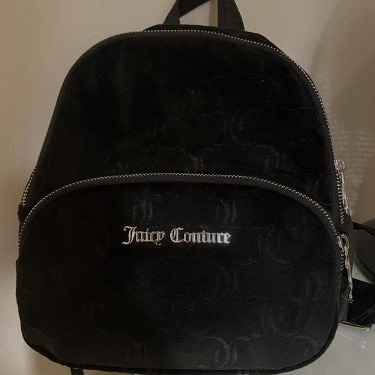 Juicy couture mini backpack black Look stylish - Depop