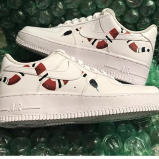 Black Monochrome Gucci Nike Air Force 1. Made to - Depop