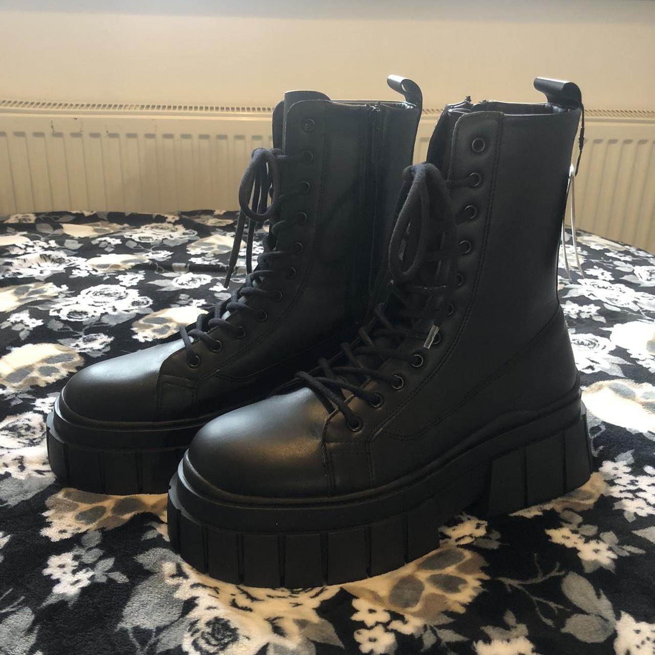 bershka combat boots