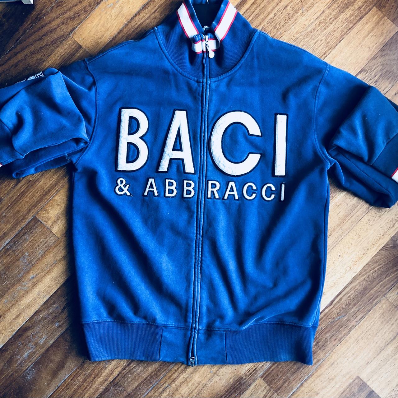 Felpa baci abbracci blu taglia Large felpa