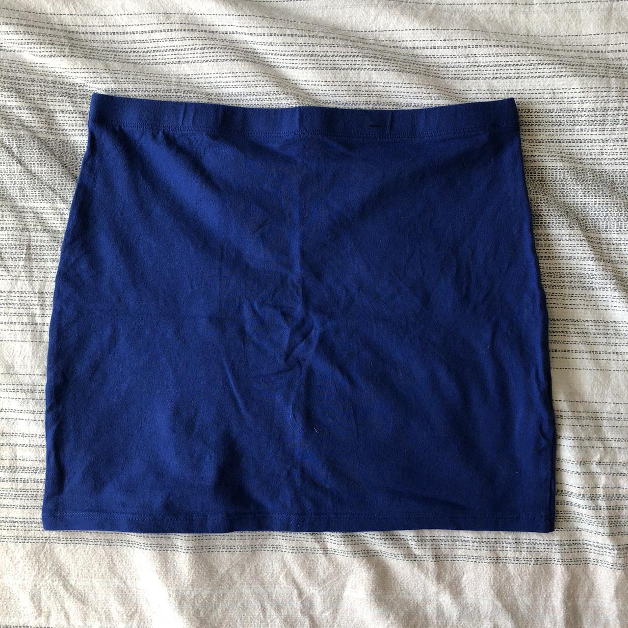 Electric Blue mini skirt size S/M Perfect condition... Depop