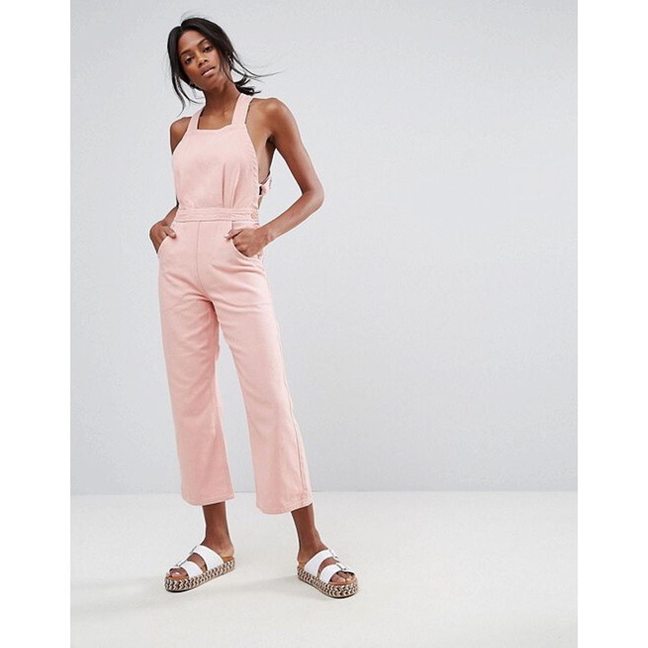 Asos Womens Pink Dungarees Overalls Depop 9232