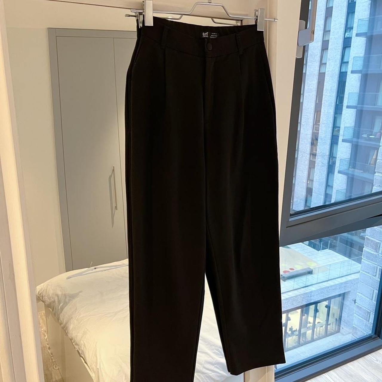 Zara TRF smart tailored trousers in black size XS.... - Depop