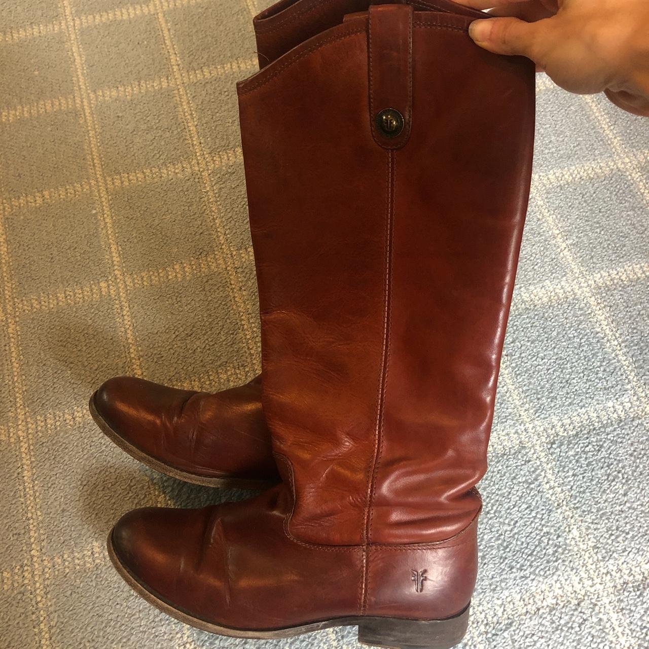 Frye Cognac women’s riding boots. Size 7.5. Gently... - Depop