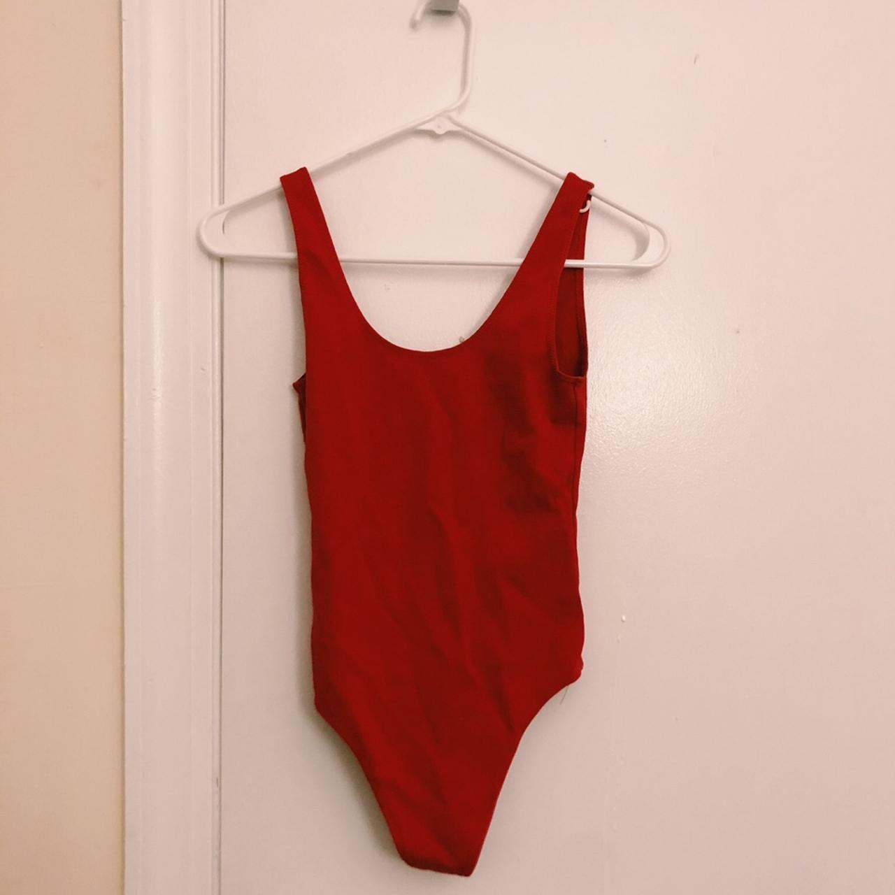 Wilfred Free Aritzia LEILA Red Bodysuit #aritzia... - Depop