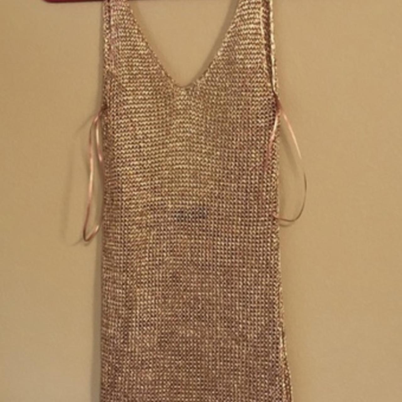 Primark rose gold chain dress in a size medium