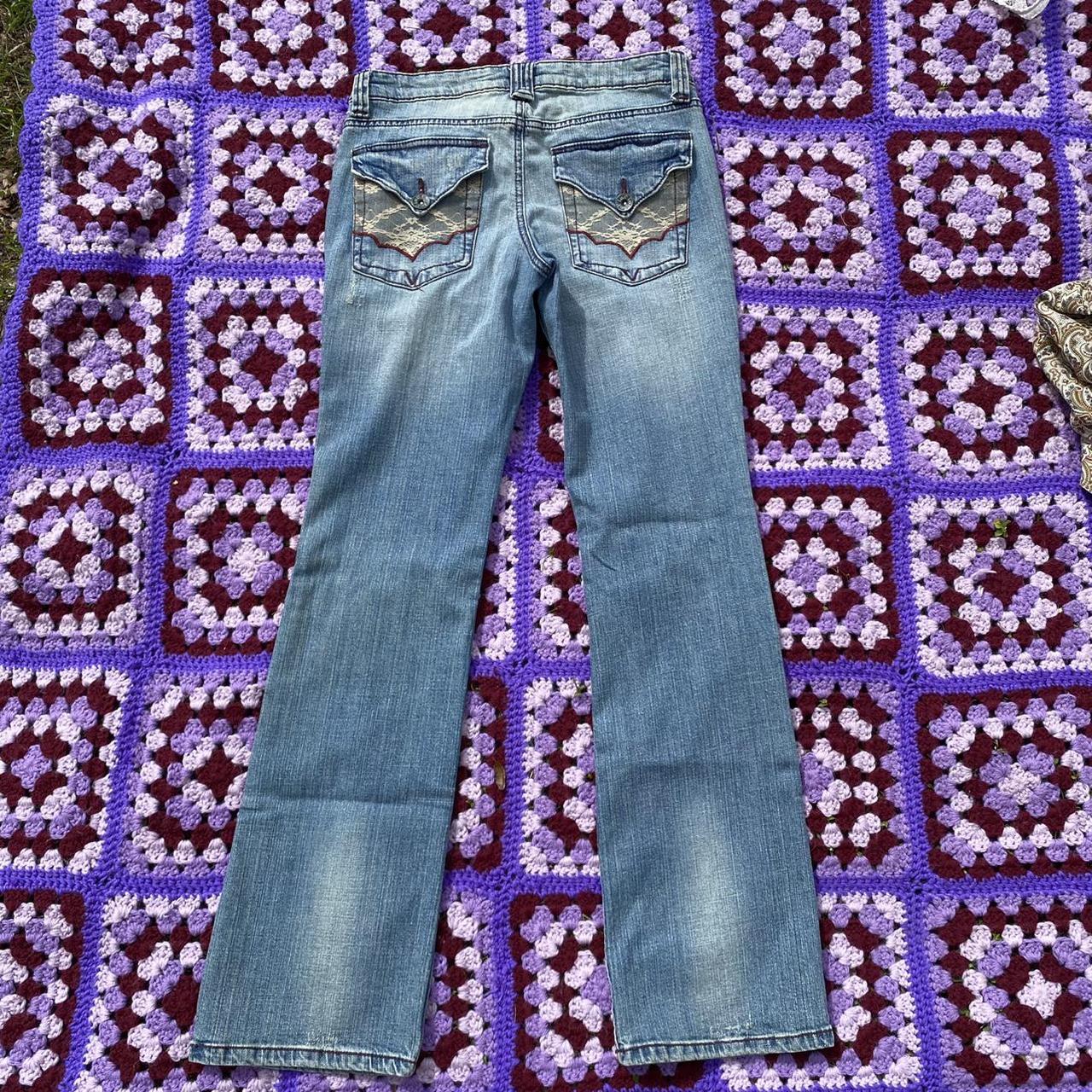 L.e.i. Women's Blue and Red Jeans