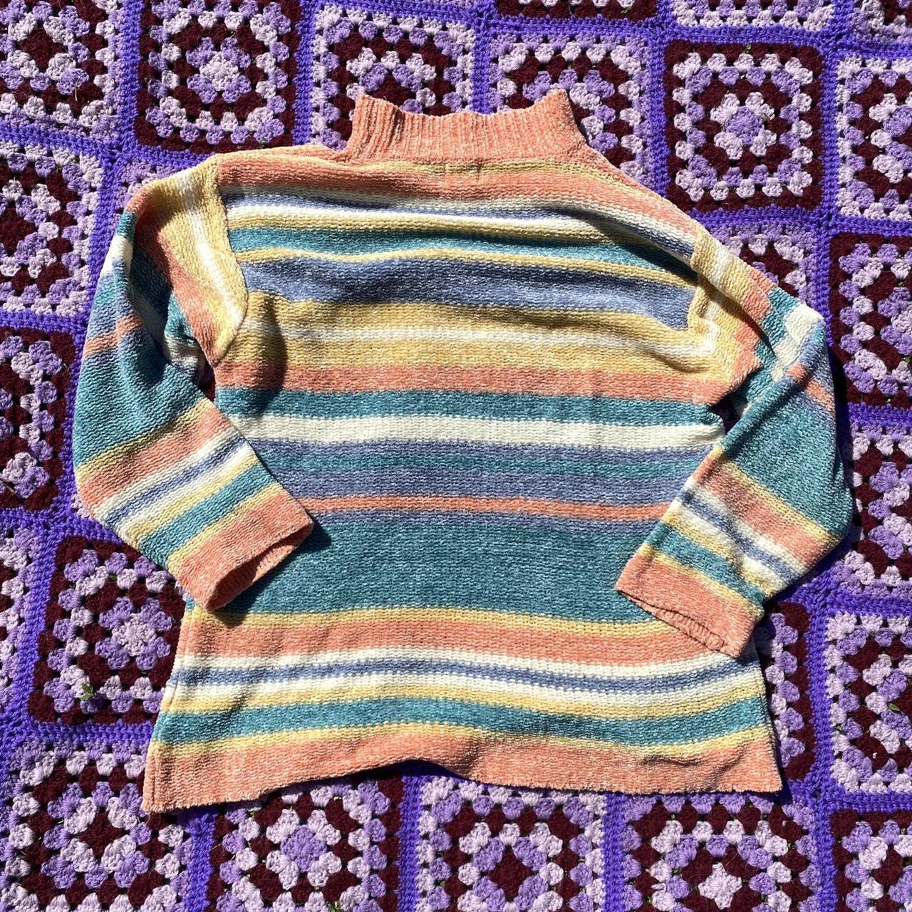 Product Image 4 - pastel chunky striped sweater with
