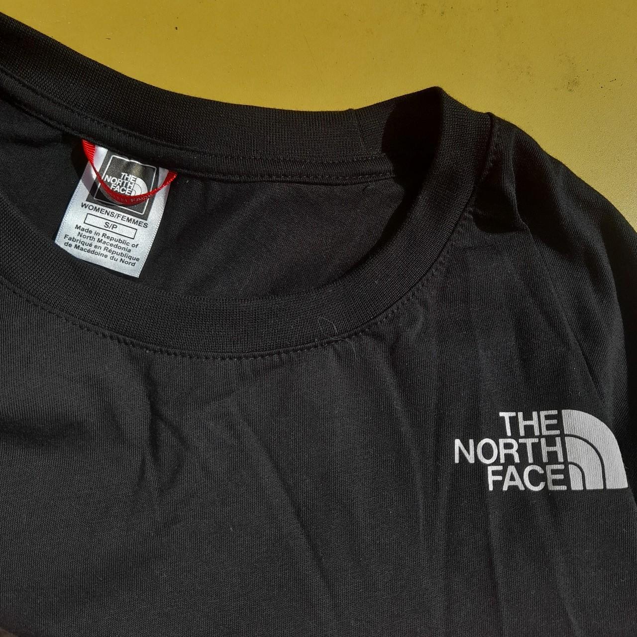 North Face black oversized women's T-shirt. 10/10... - Depop