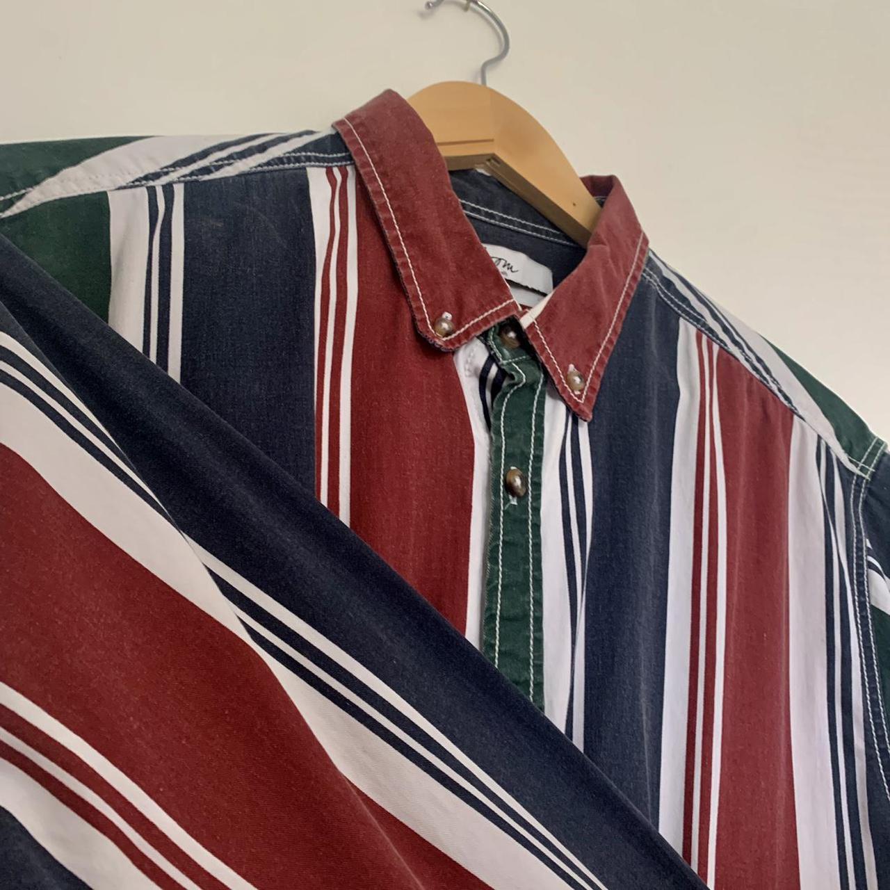 Urban Outfitters Men's Red and Green Shirt | Depop