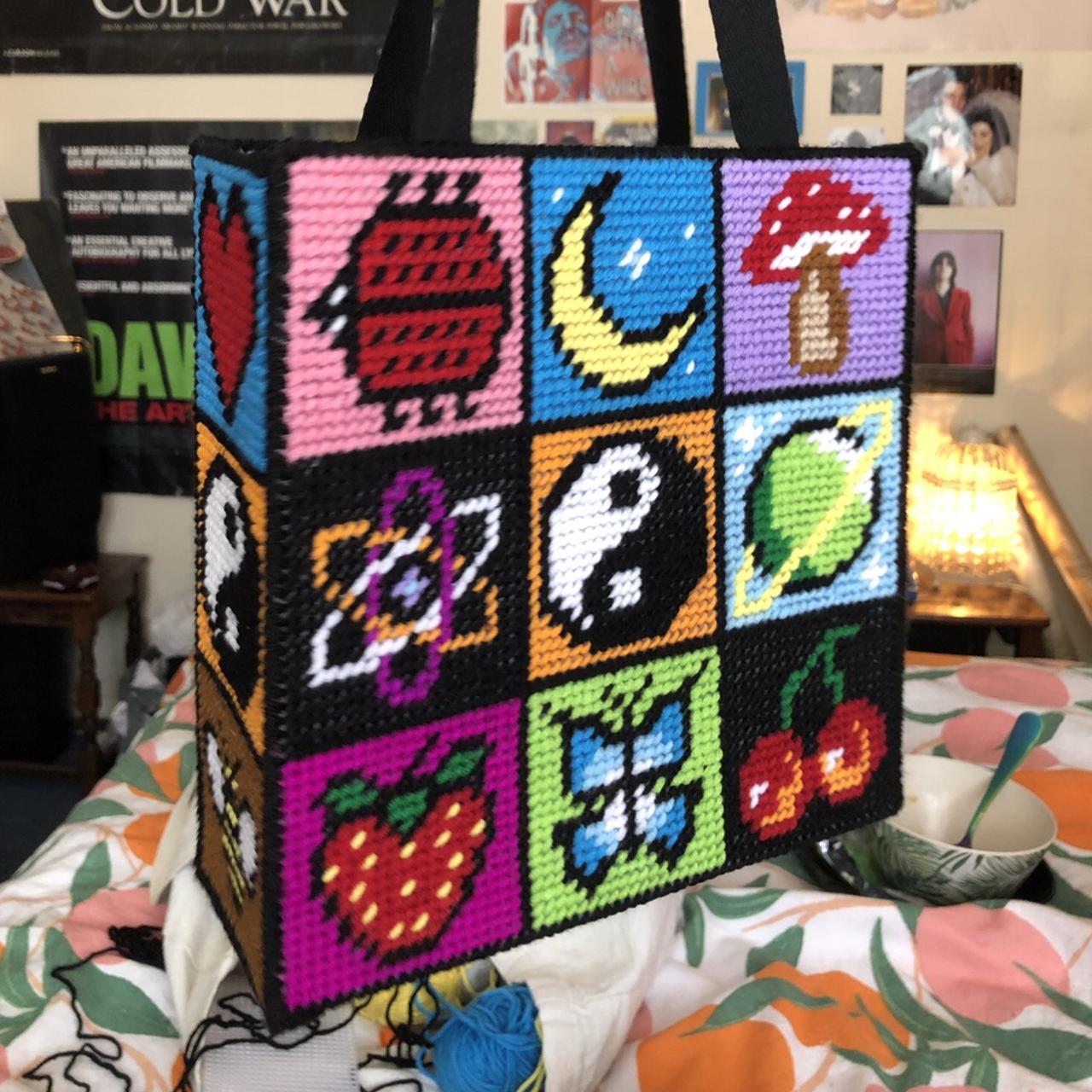 Making my own Unif cross-stitch bag #crossstitch #bag 