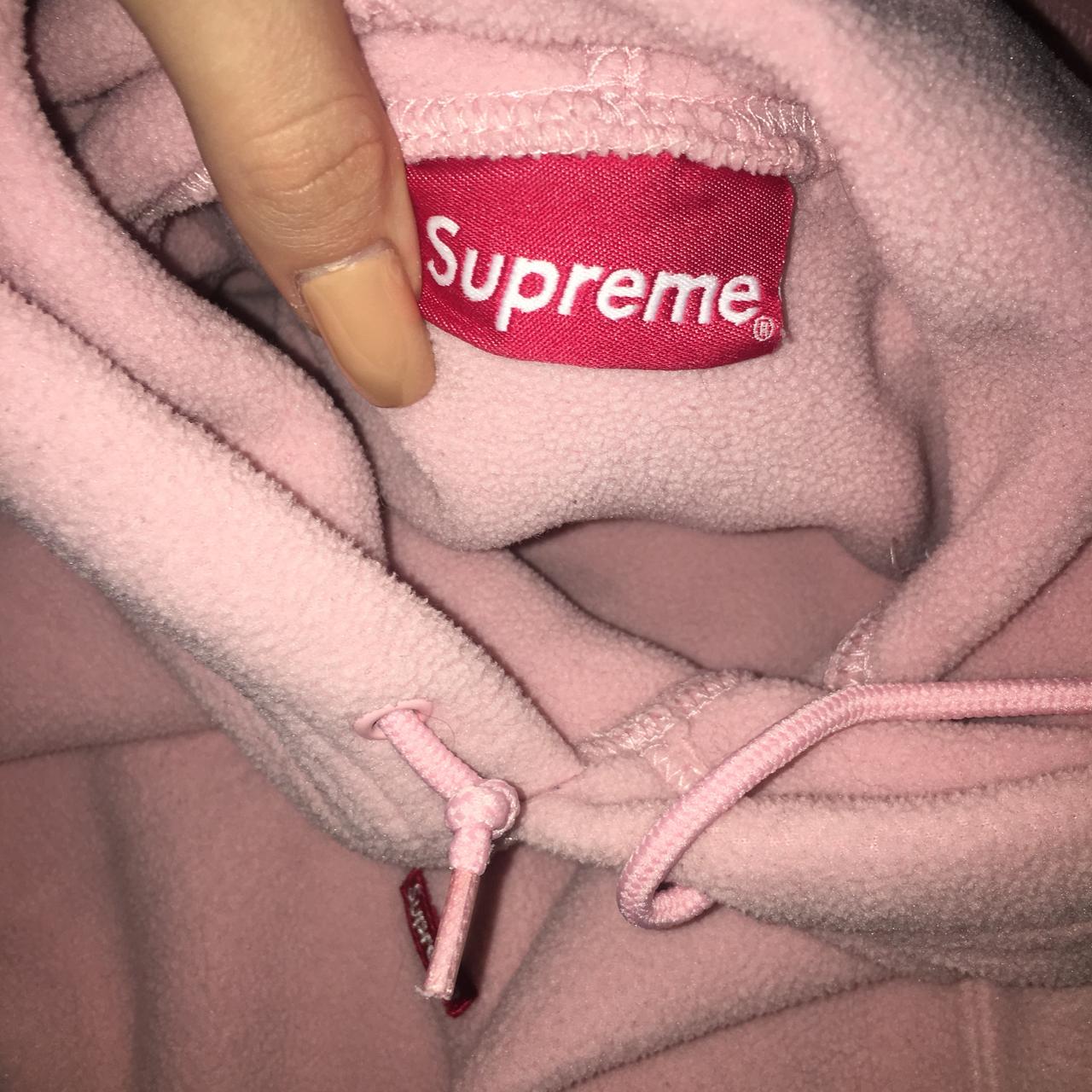 Light pink supreme outlet hoodie