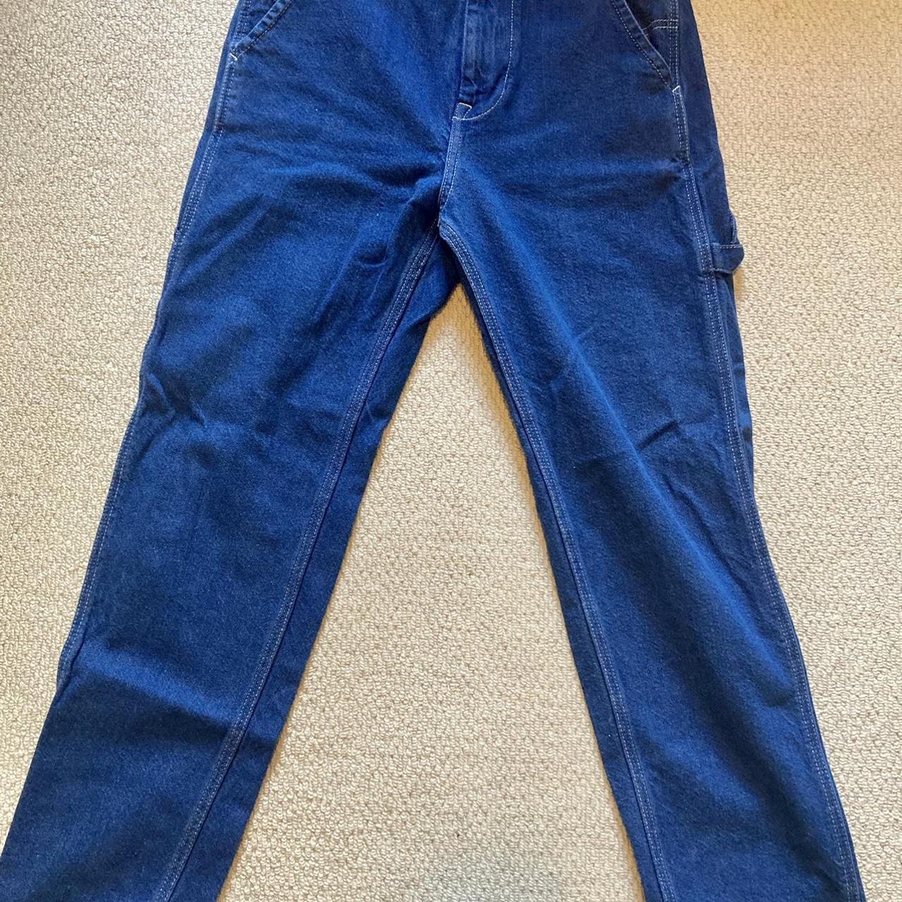 Vintage Lee carpenter jeans in navy. Super clean... - Depop