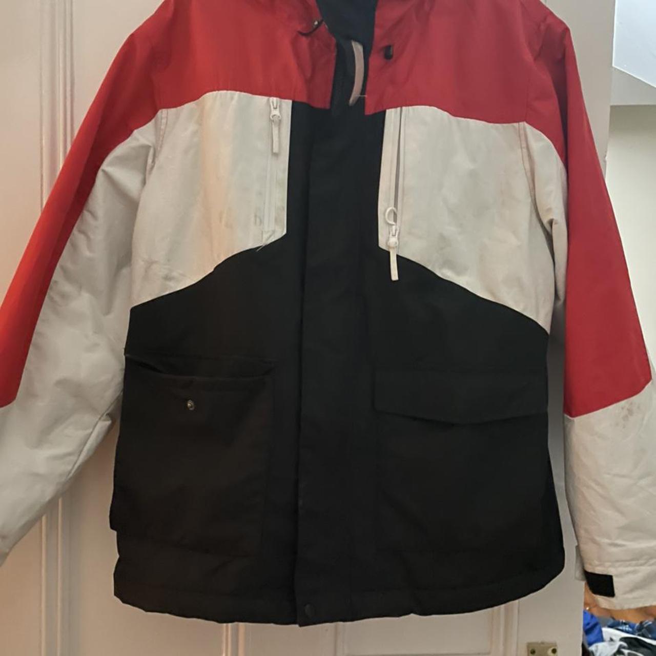 Men's Red and White Jacket | Depop