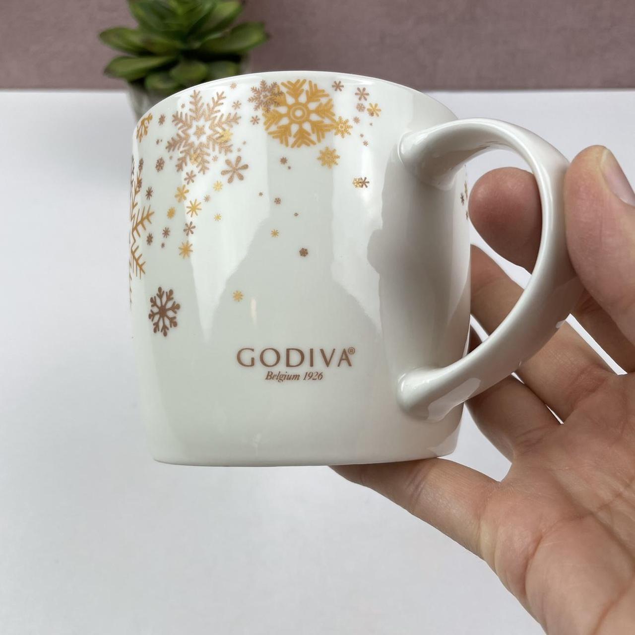 Godiva Chocolate White Gold Coffee Mug Cup - Depop