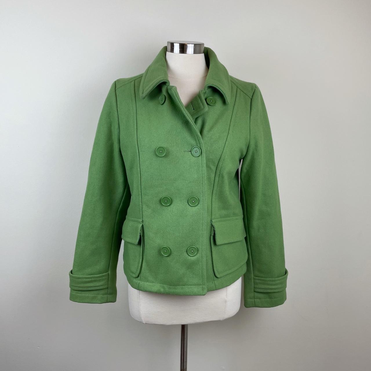 old navy green peacoat