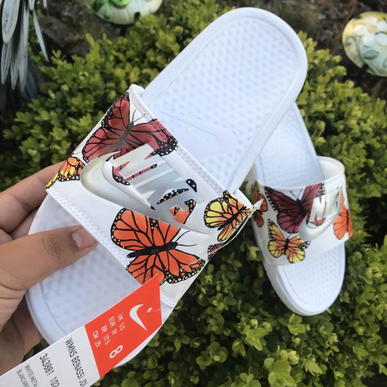 nike slides butterfly