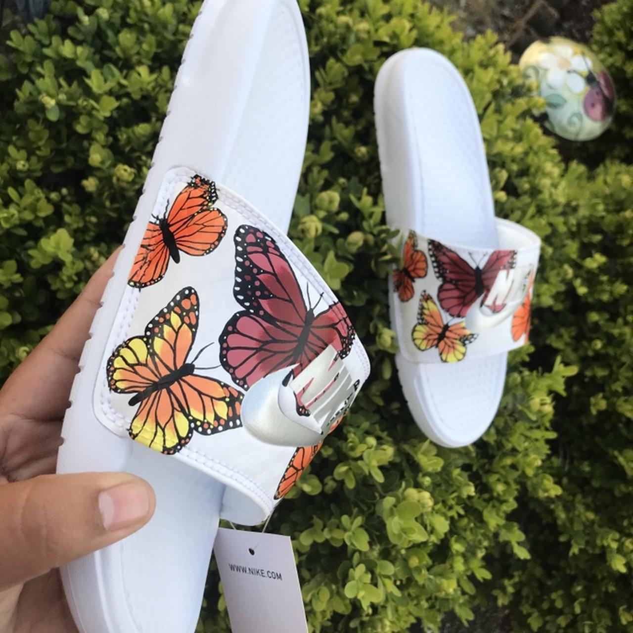 nike slides butterfly